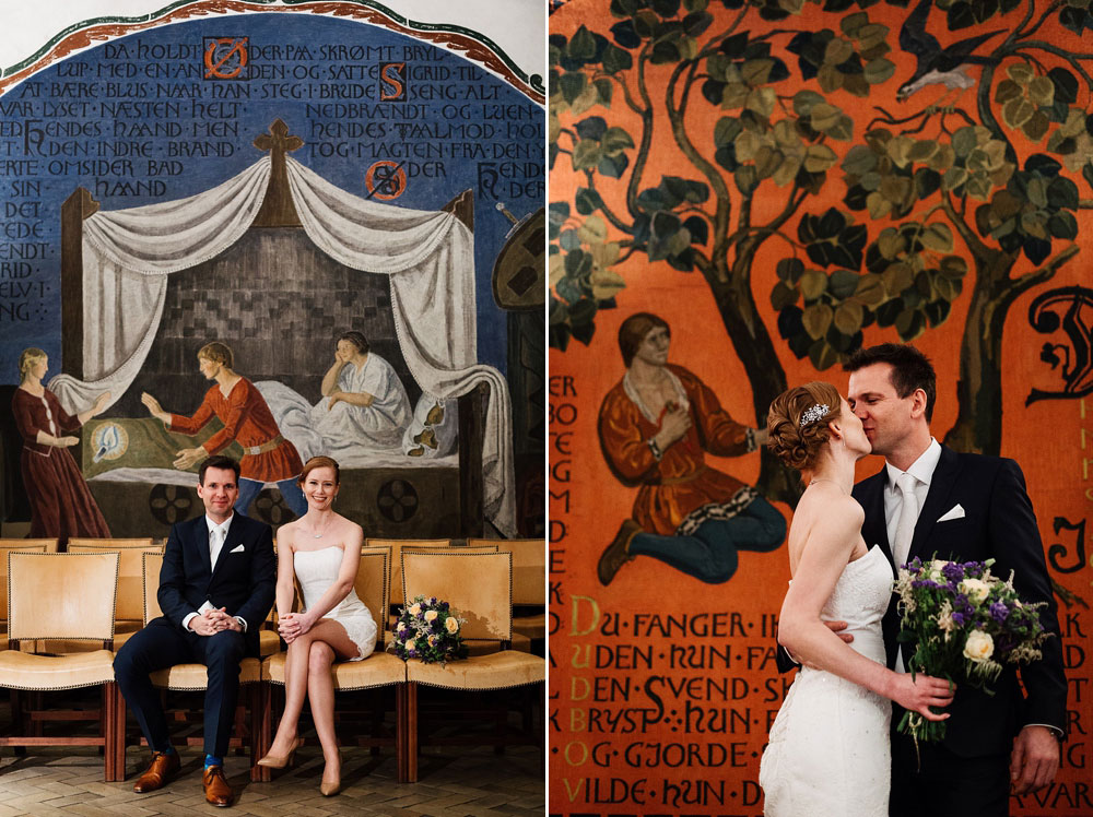 civil wedding at Copenhagen city Hall, photos by Natalia Cury copenhagen wedding photographer