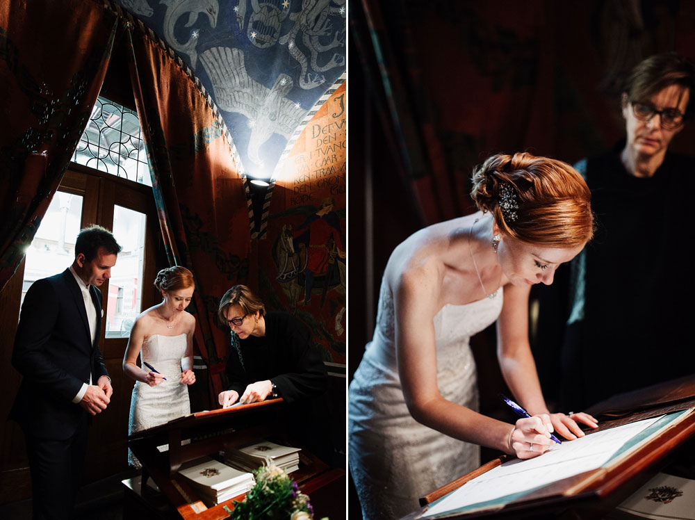 civil wedding at Copenhagen city Hall, photos by Natalia Cury wedding photographer