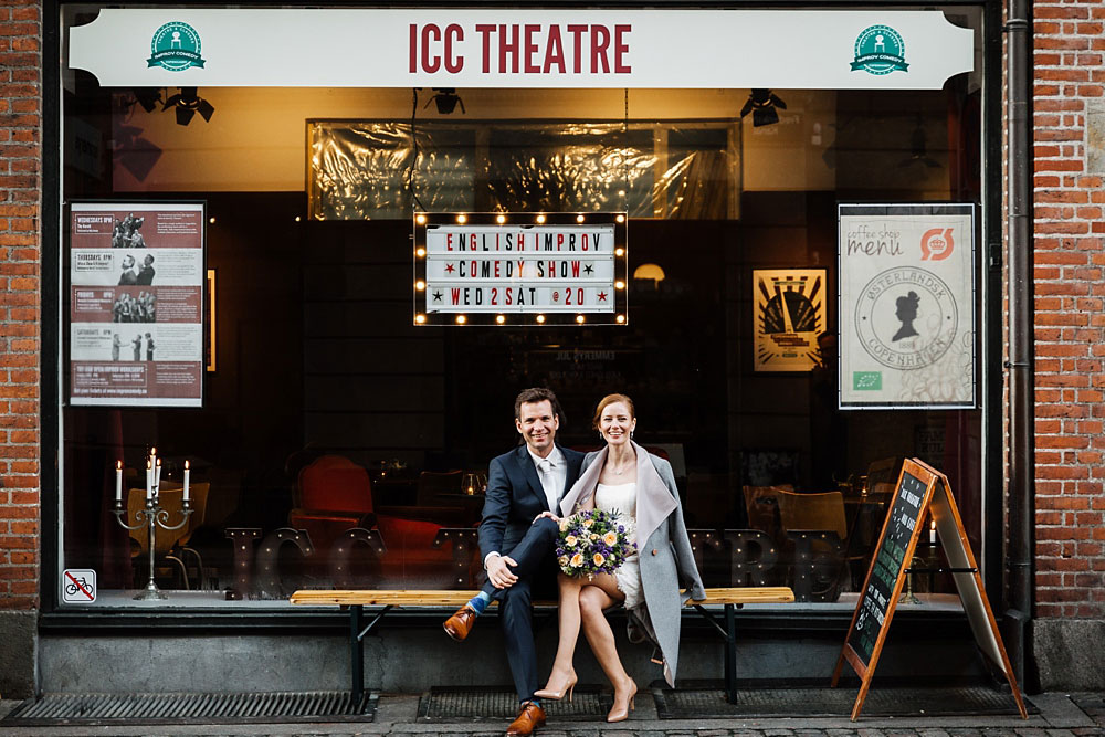 wedding photo shoot in the streets of Copenhagen