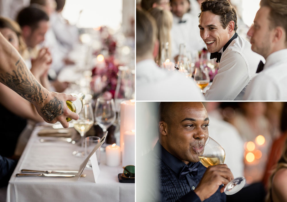 wedding reception at Helenekilde Bdehotel in Tisvildeleje, Denmark. Photos by Natalia Cury wedding photographer