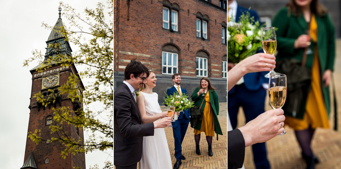 civil wedding at Copenhagen City Hall