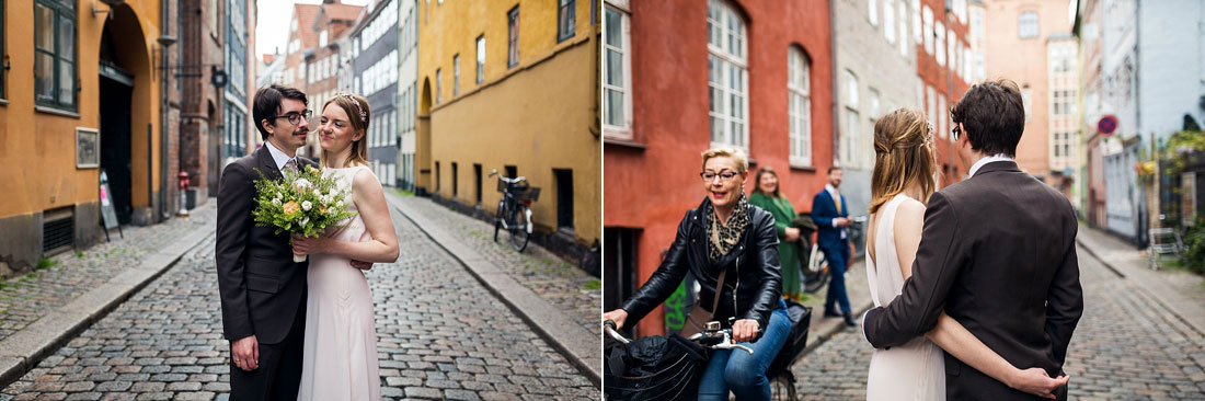 casual wedding photo session in Copenhagen