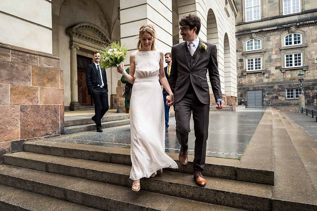 wedding at Copenhagen city Hall