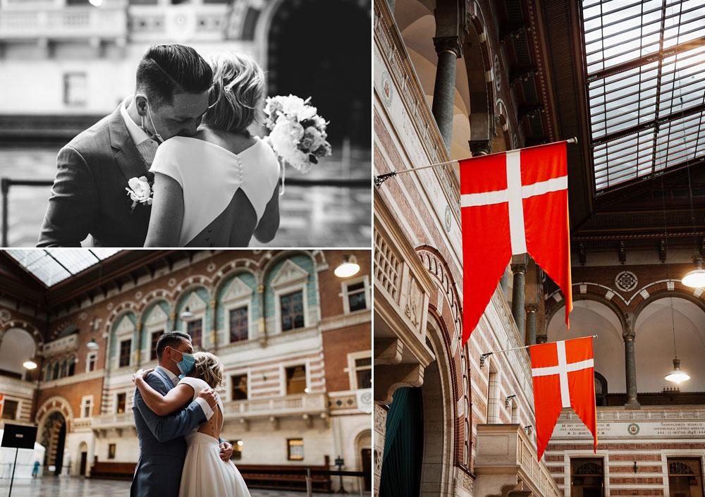 elopement at Copenhagen City Hall. photography by Natalia Cury wedding photographer