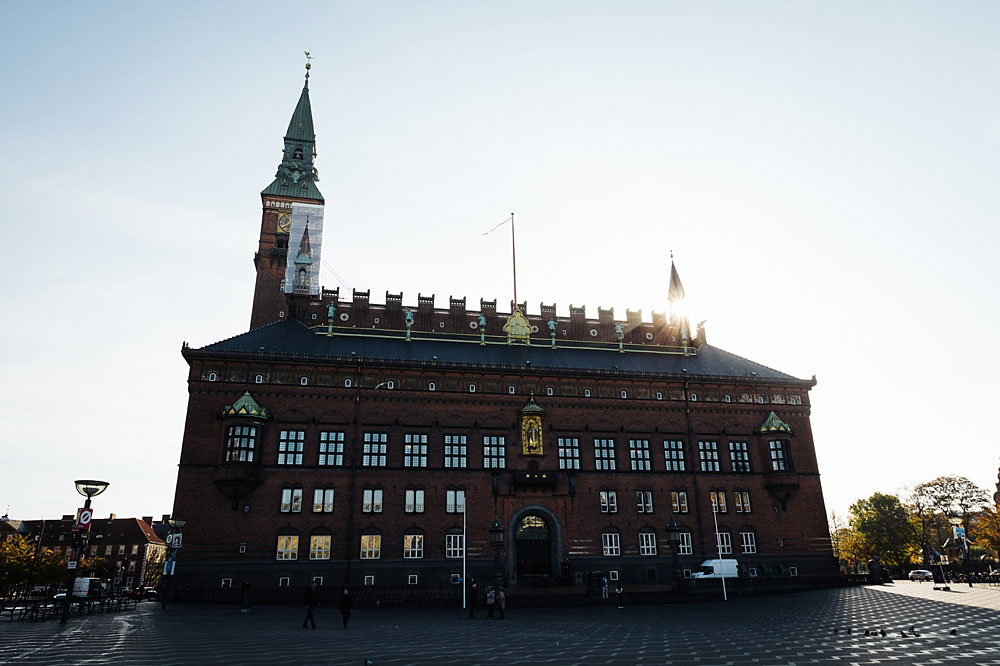 the historical building of Copenhagen City Hall