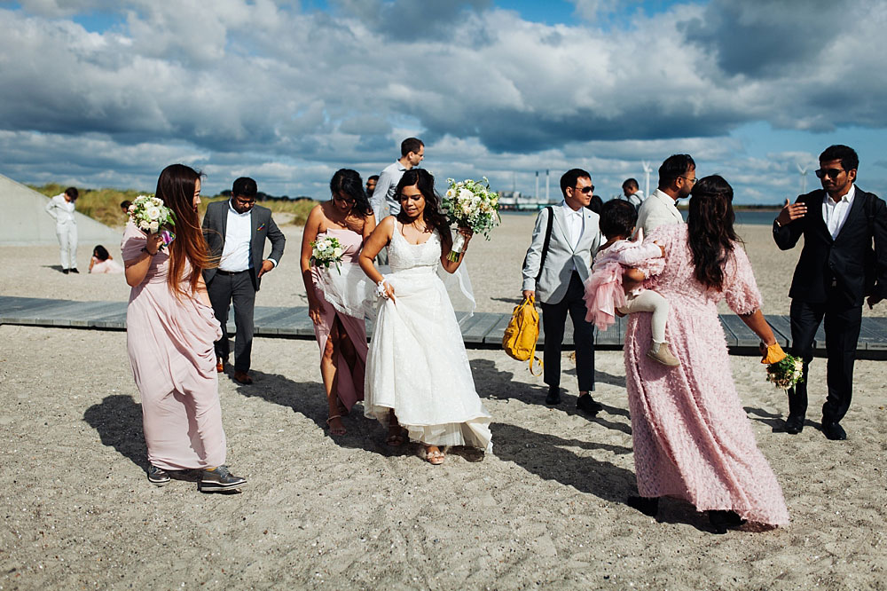 civil wedding at Amager Strand