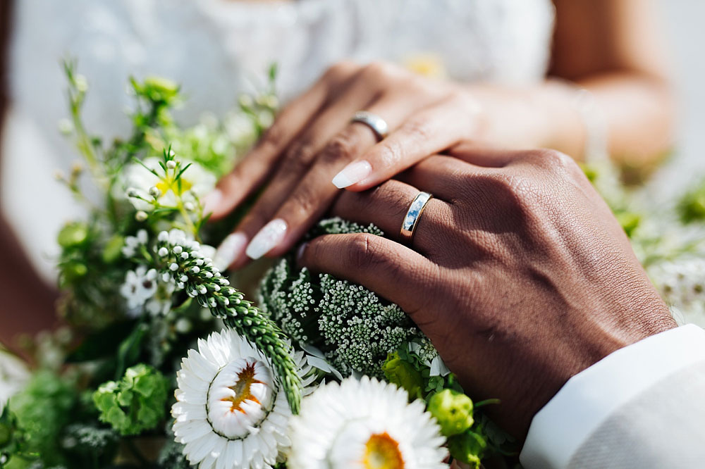 wedding ring detail