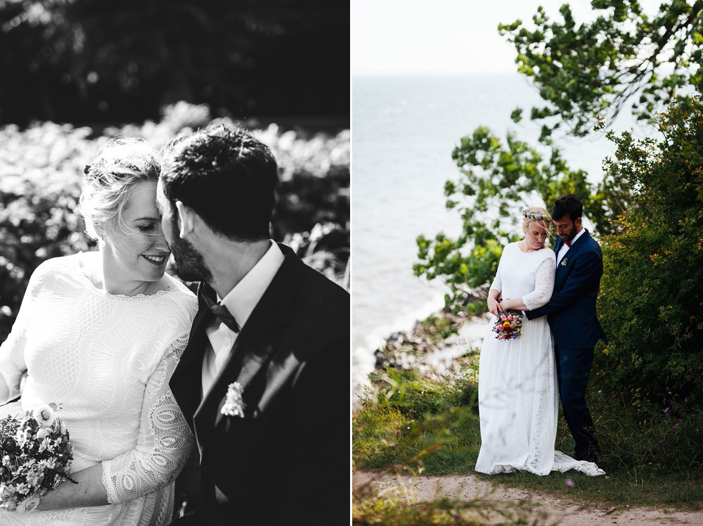 wedding photo shoot in Stevns Klint, natural and beautiful wedding photos by Natalia Cury 