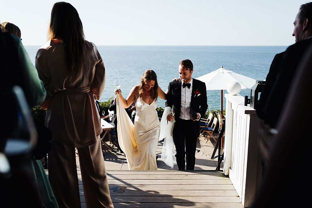wedding venue at a beach hotel Helenekilde Badehotel, in Denmark. Wedding ceremony with sea view in Tisvildeleje.