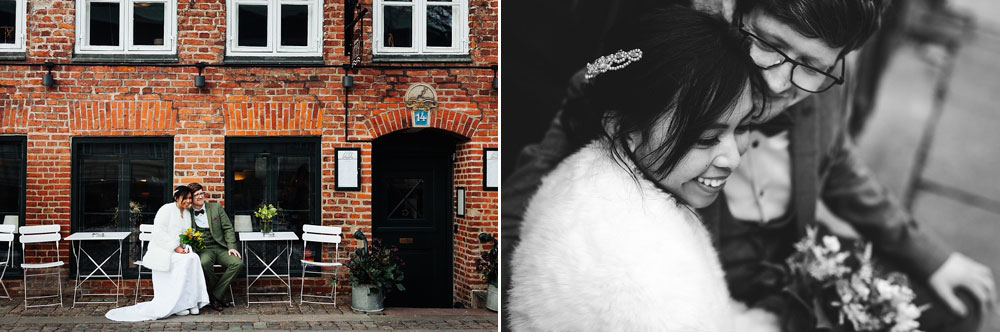 wedding photos in the beautiful city of Copenhagen. Natural looking wedding photography by Natalia Cury professional wedding photographer.