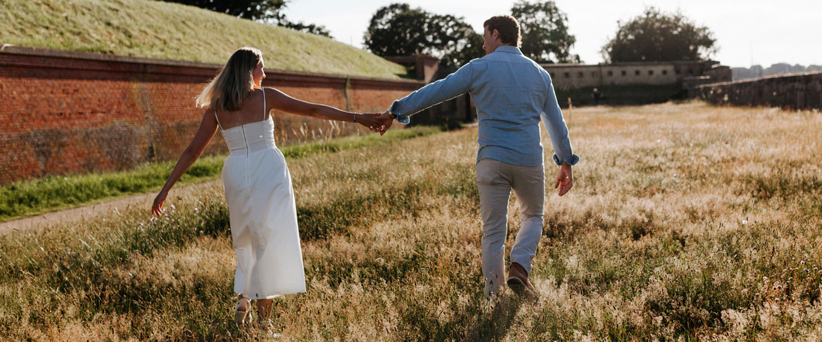 Engagement photoshoot in Helsingør, Denmark.