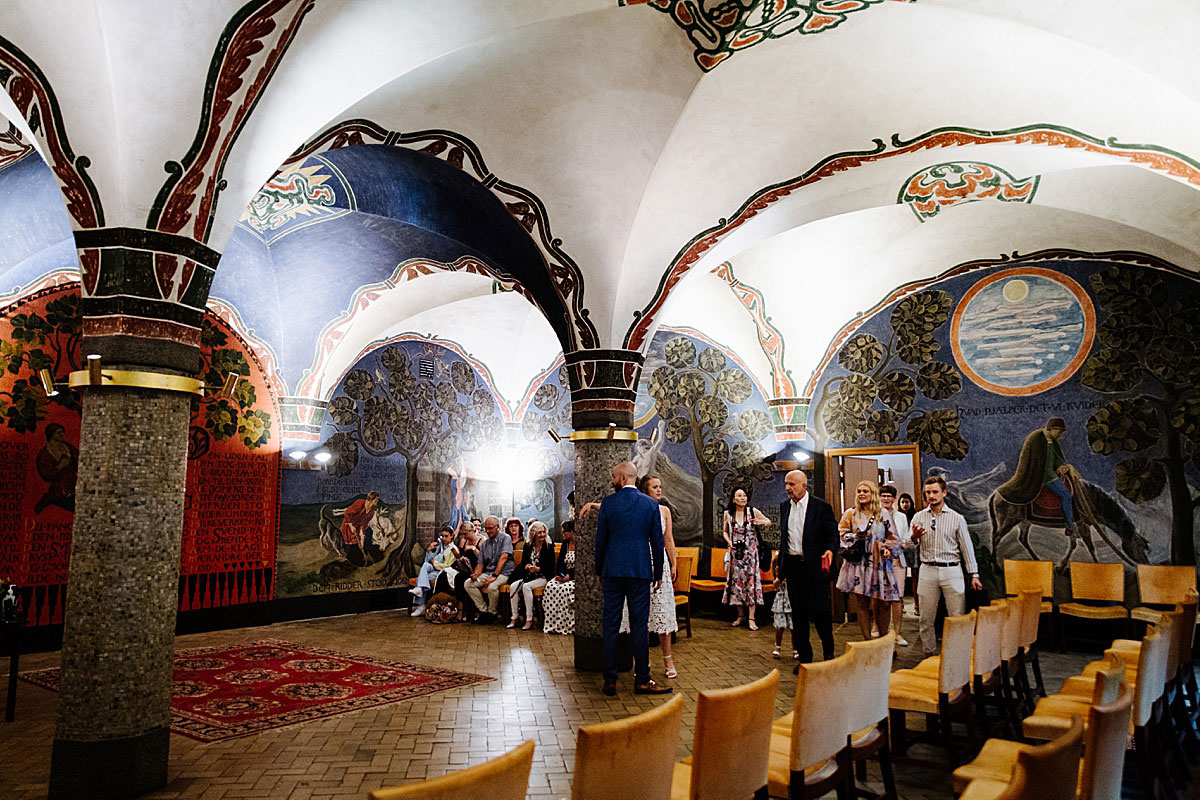 civil wedding at Copenhagen city hall