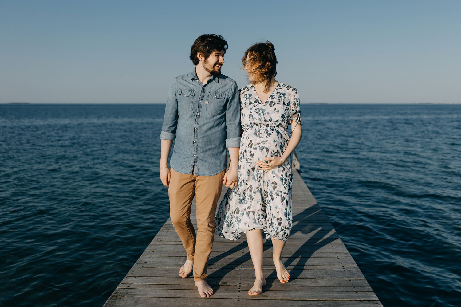 Maternity photos with the stunning backdrop of Copenhagen's beaches