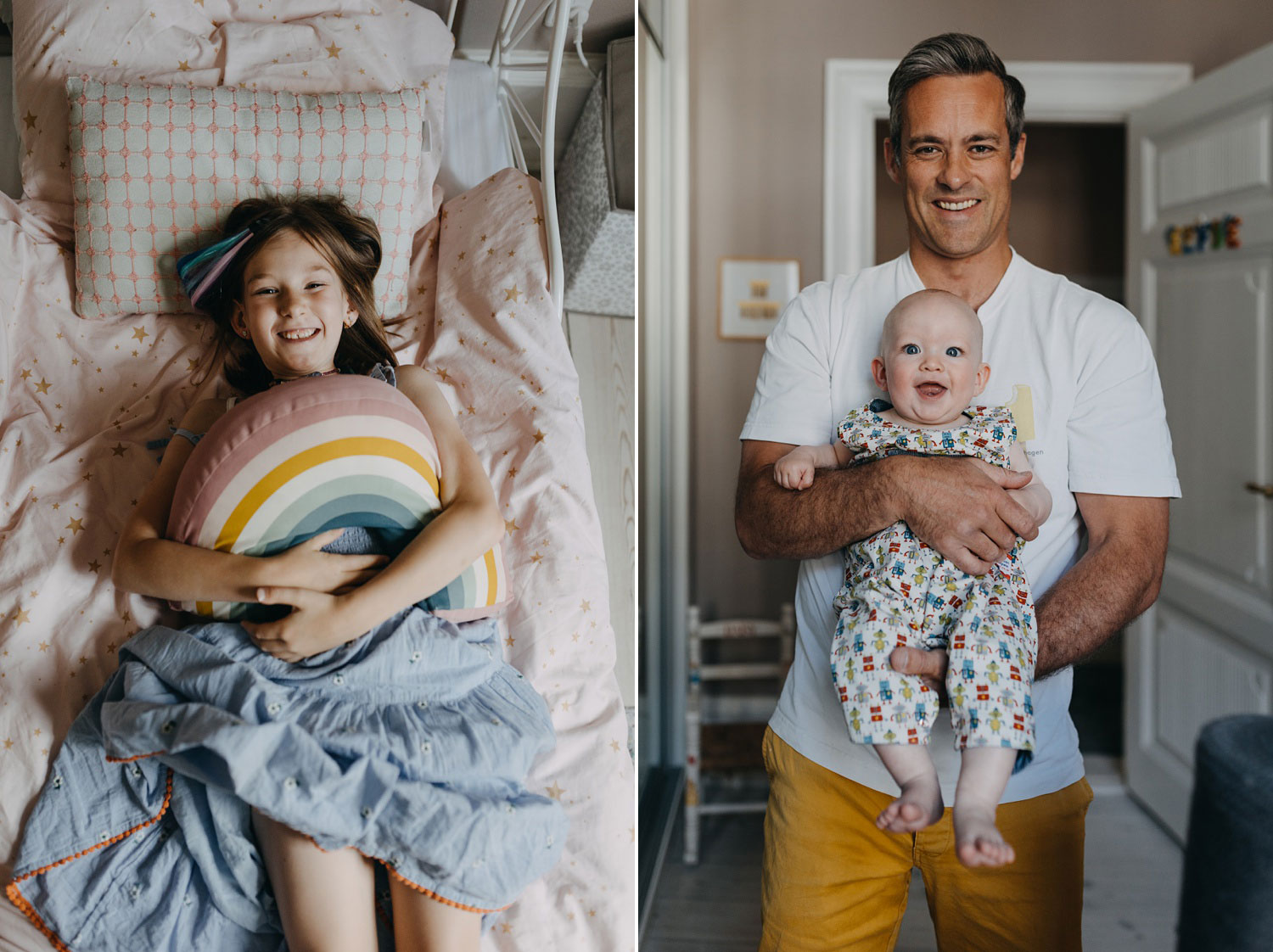 Copenhagen family photographer captures joyful moments at home