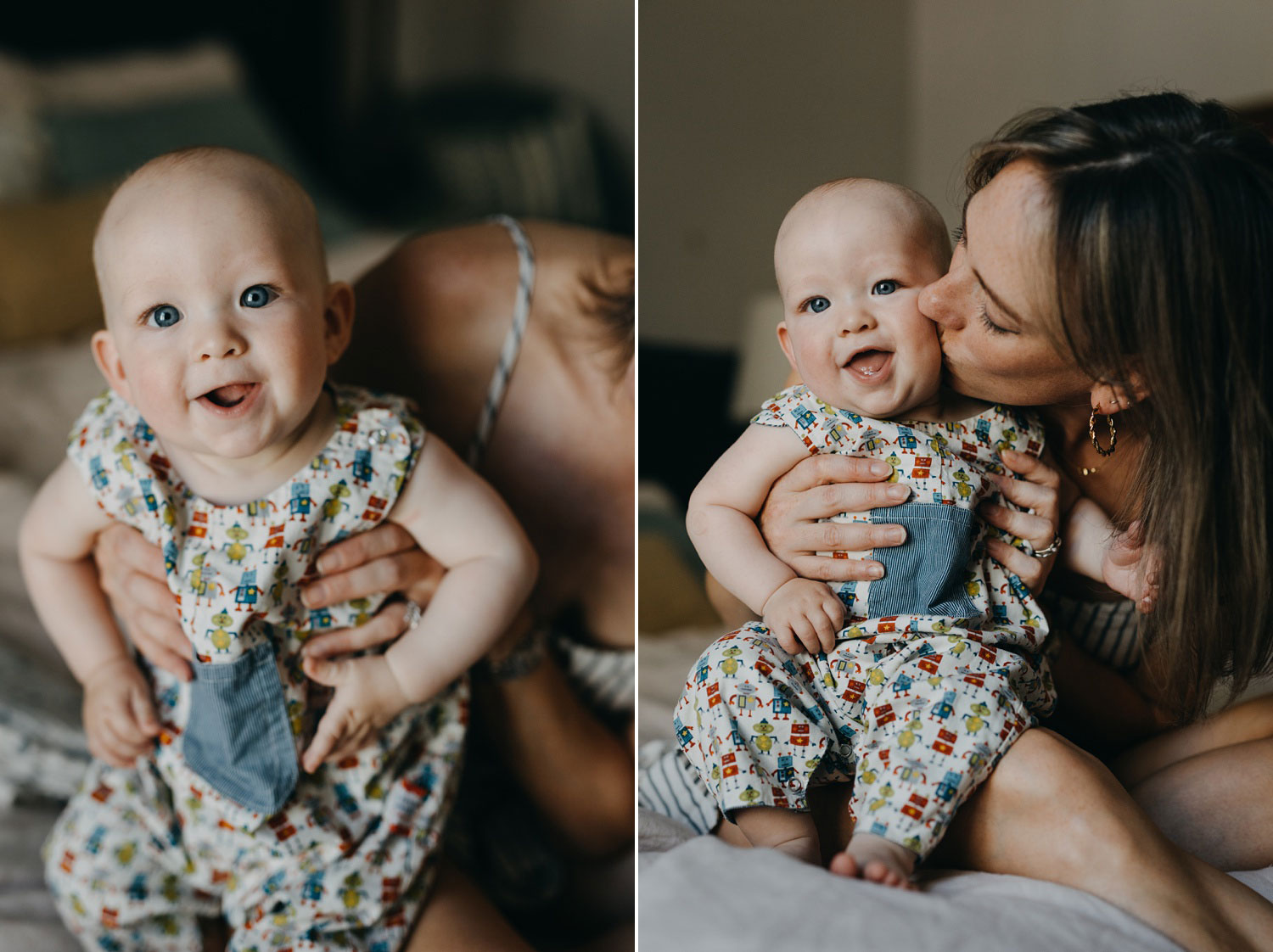 Copenhagen family photographer captures a mother and her baby together at home 