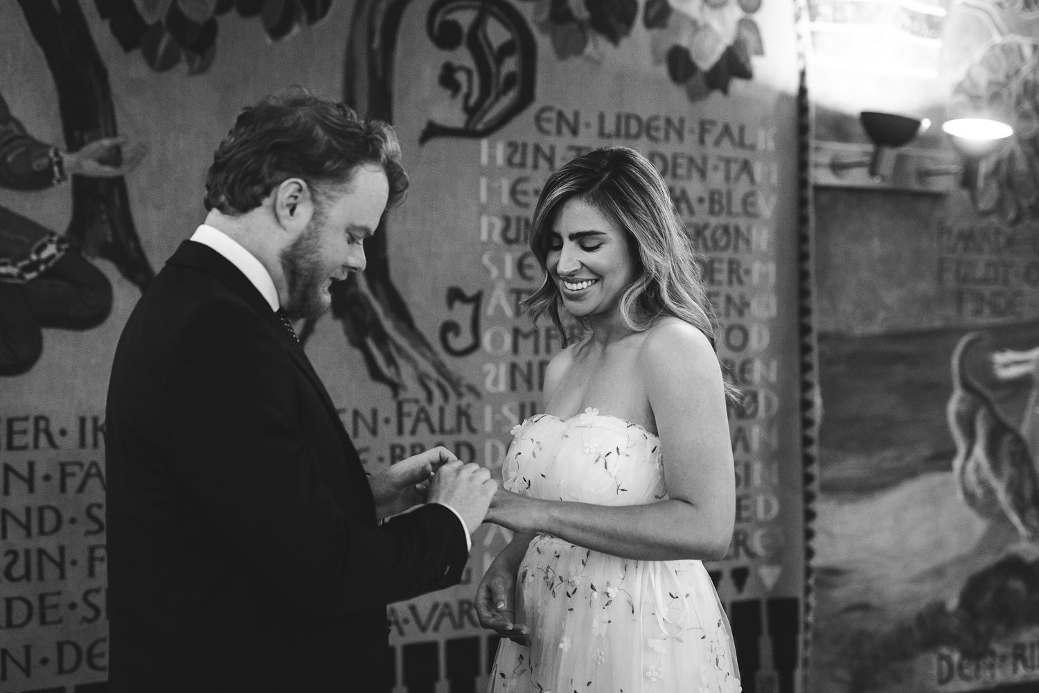 Intimate Wedding Ceremony - Copenhagen City Hall