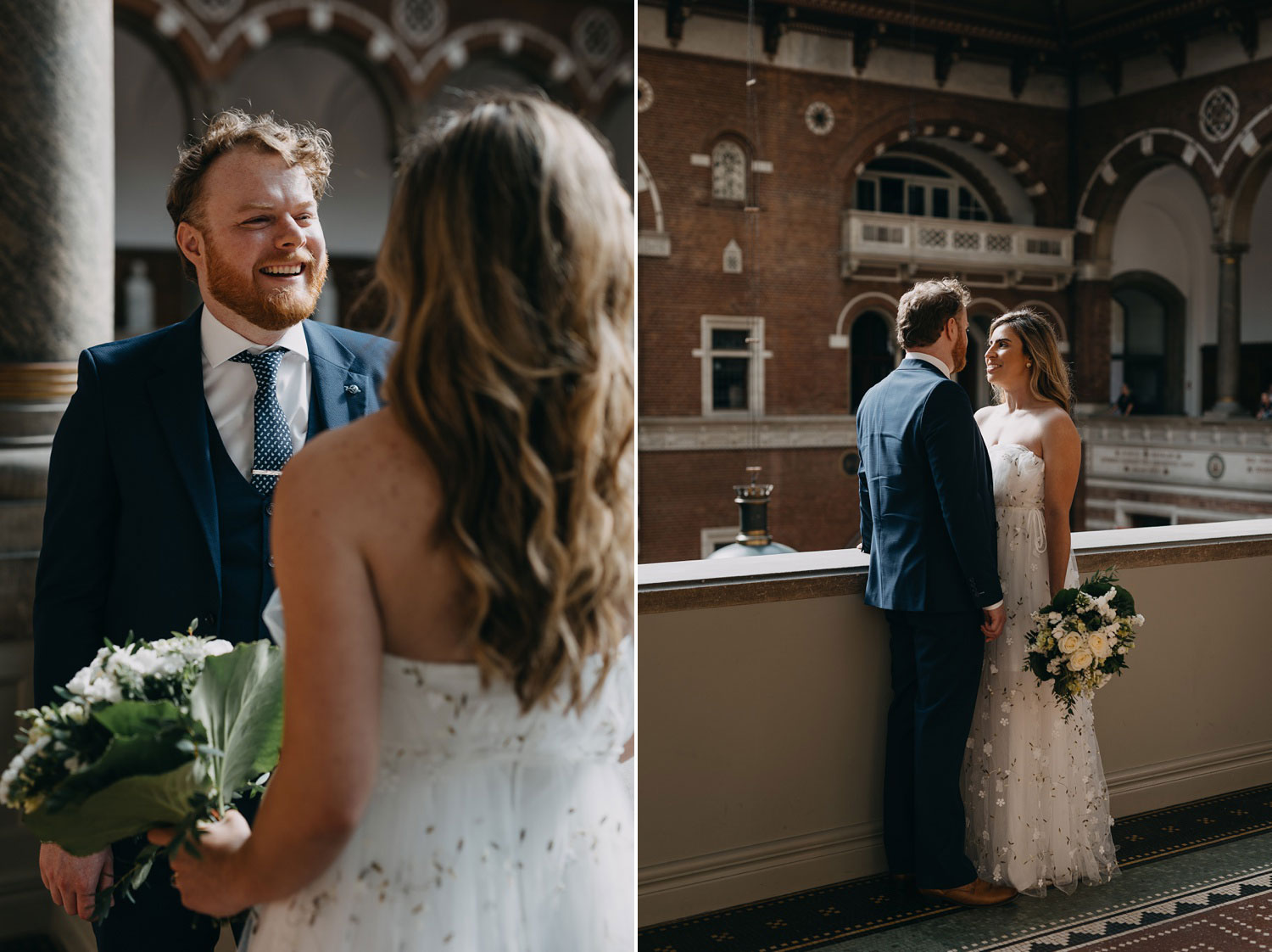 Copenhagen Bridal Portrait at Stunning Copenhagen City Hall