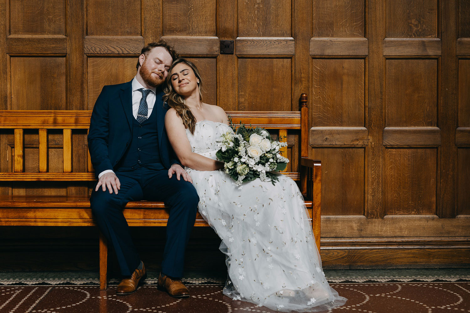 Copenhagen Bridal Portrait at Stunning Copenhagen City Hall