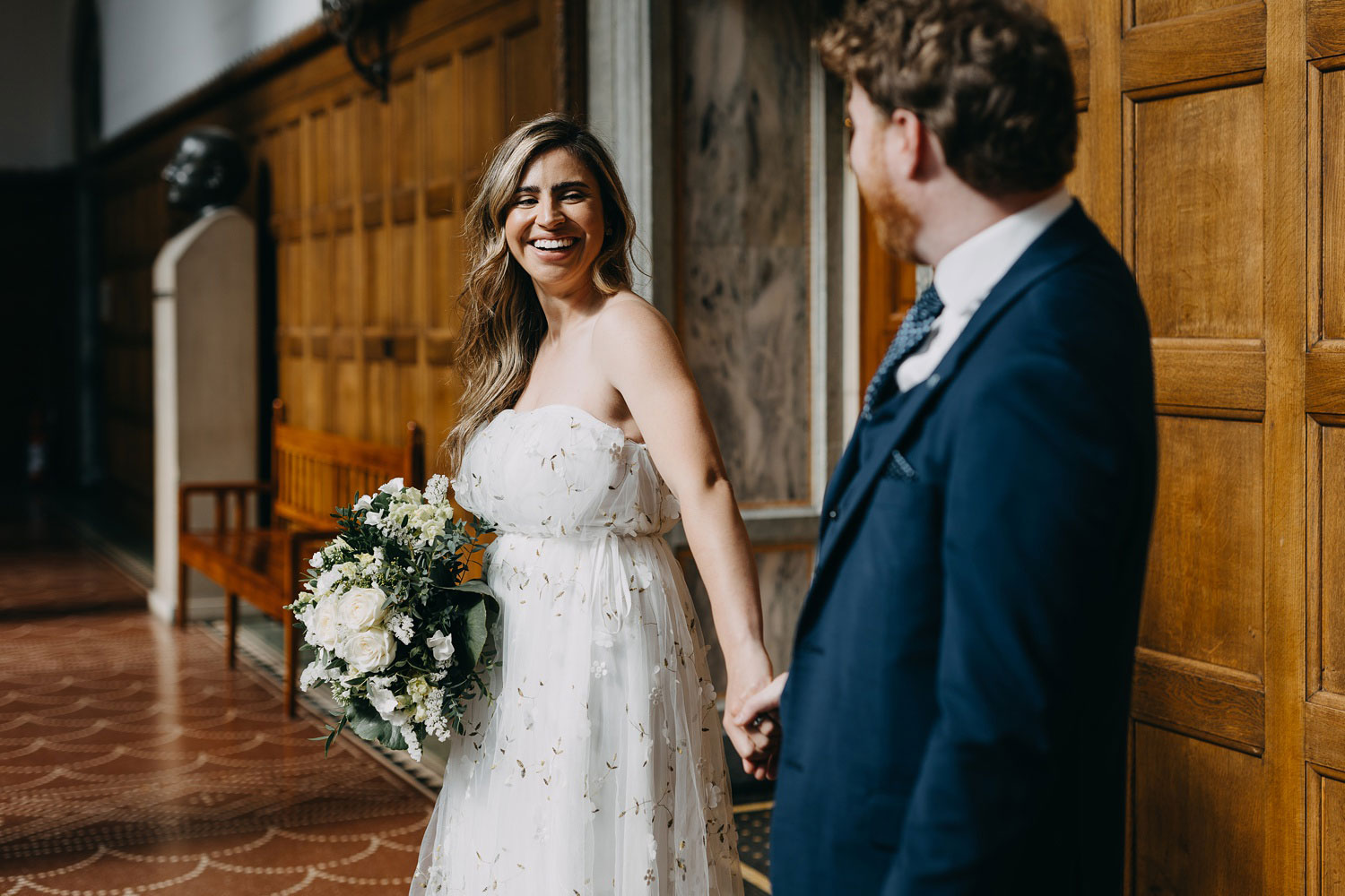 Copenhagen Bridal Portrait at Stunning Copenhagen City Hall