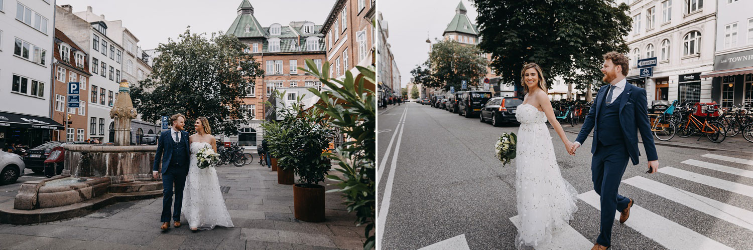 Charming Copenhagen Streets - Wedding Photoshoot