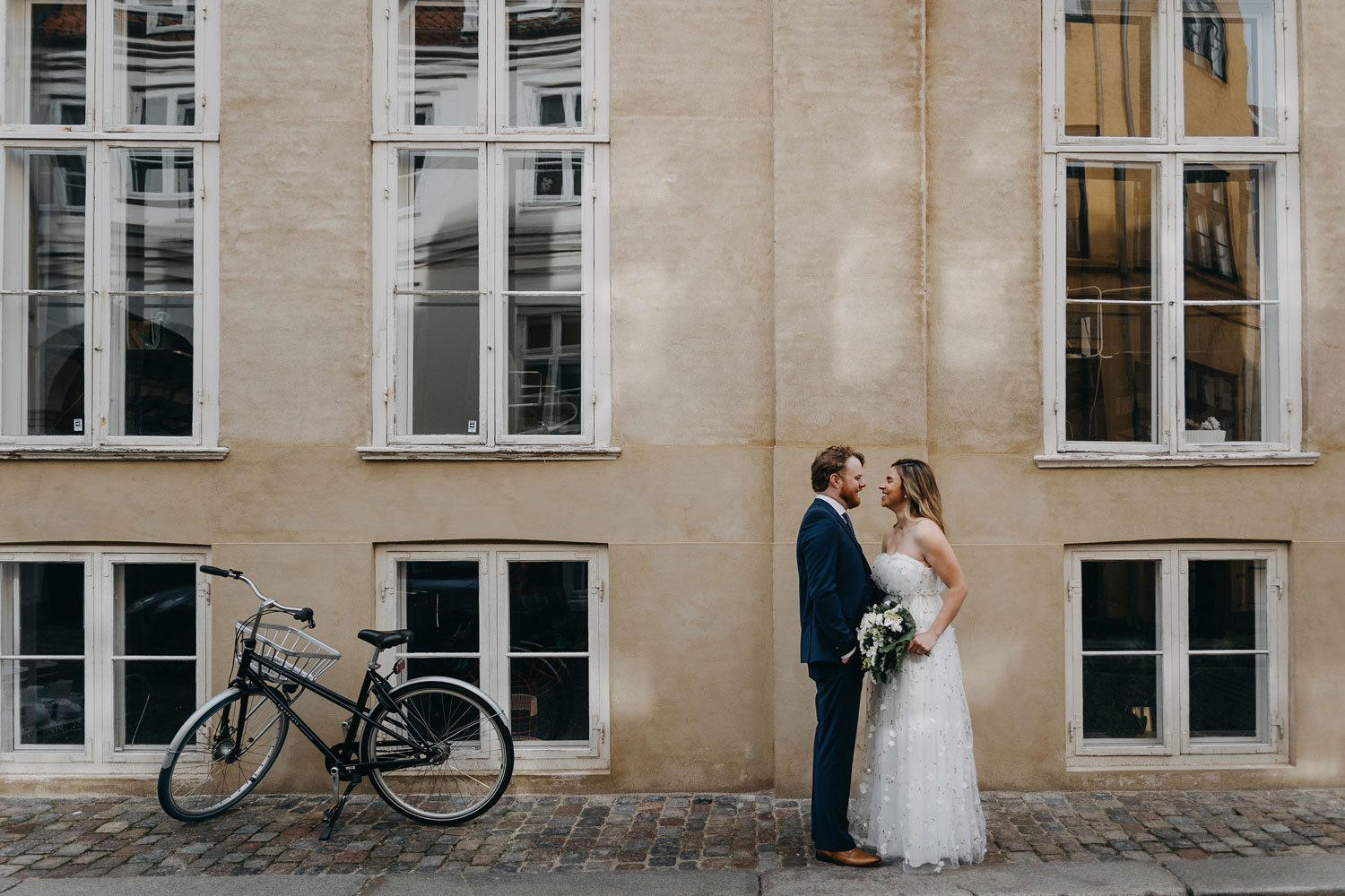 Charming Copenhagen Streets - Wedding Photoshoot