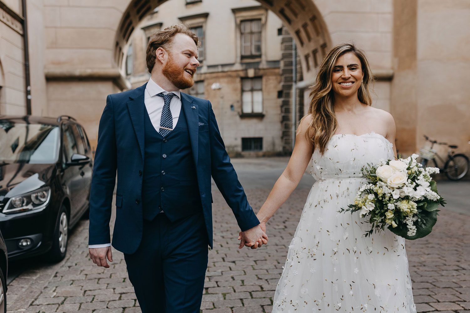 Charming Copenhagen Streets - Wedding Photoshoot