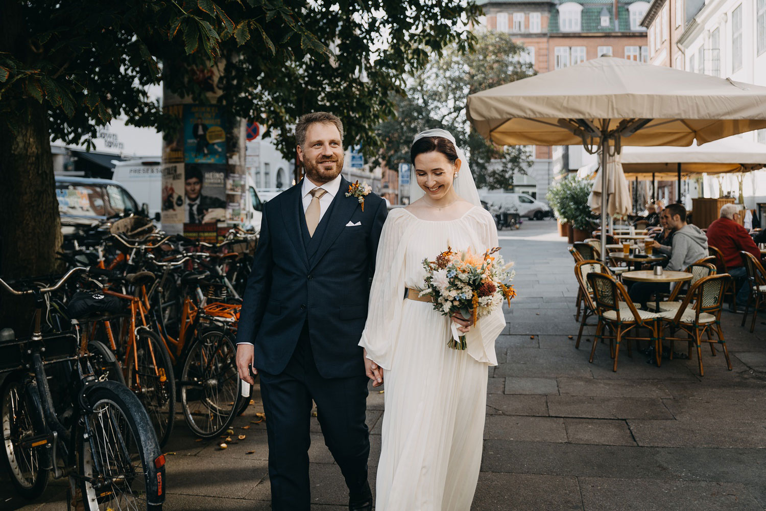 Candid Moment on the Streets of Copenhagen