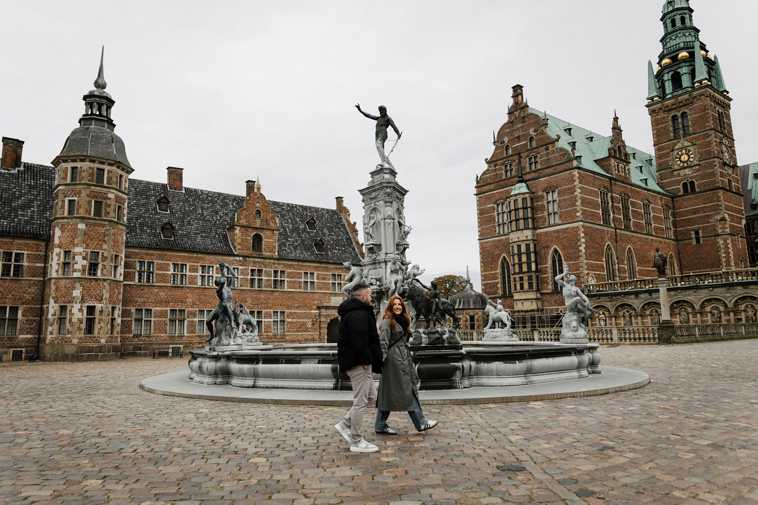 Frederiksborg Castle backdrop for a surprise proposal