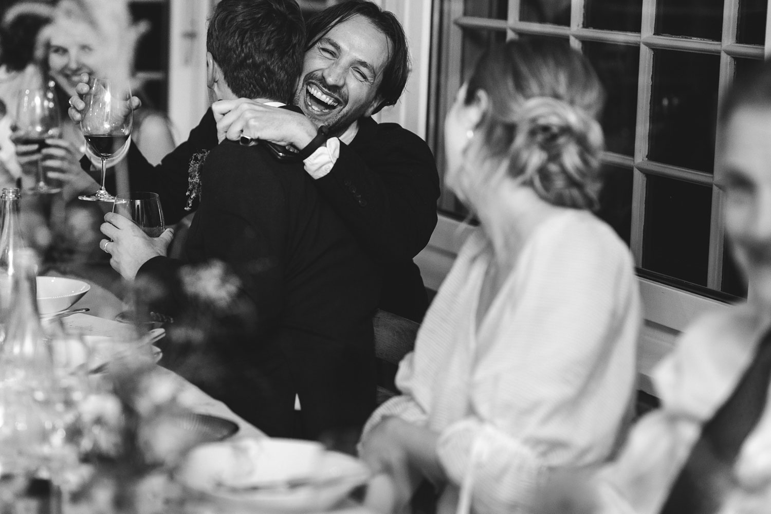 Memorable moments as the couple reacts to heartfelt words shared during the wedding speeches at Helenekilde Hotel