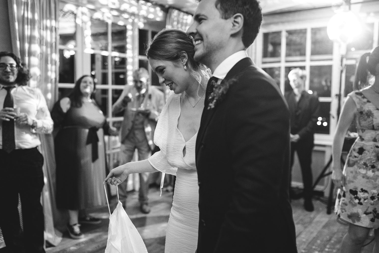 Romantic first dance of the newlyweds