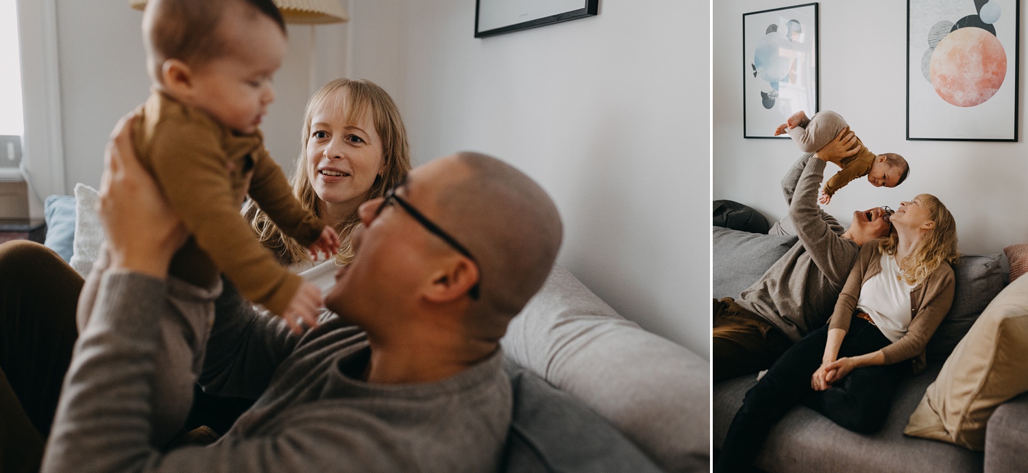 family photo session at home in Copenhagen