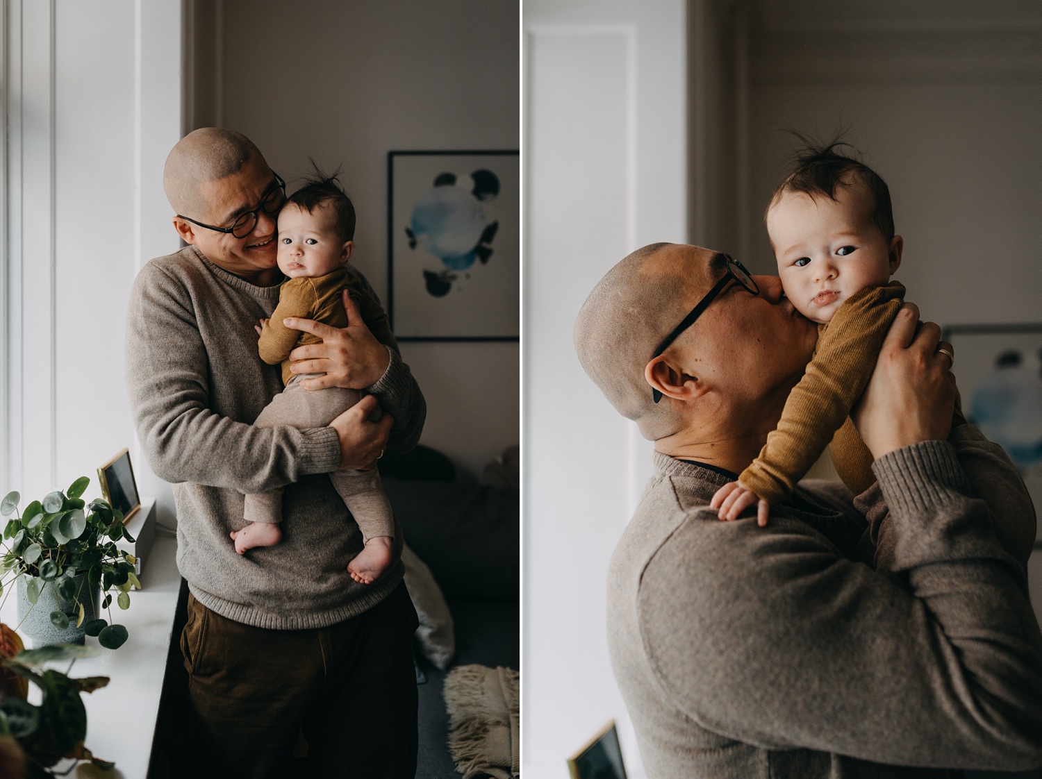 Dad's love: Intimate portrait with son in Copenhagen