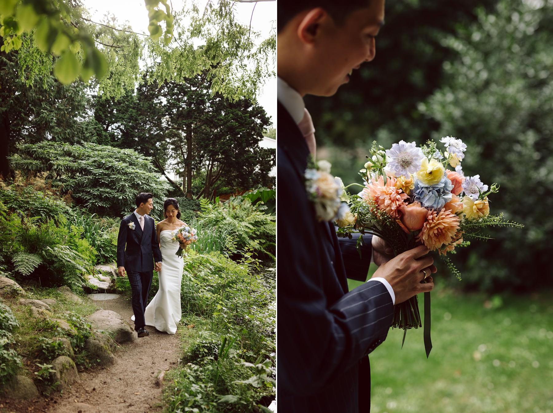 detail of wedding flowers 