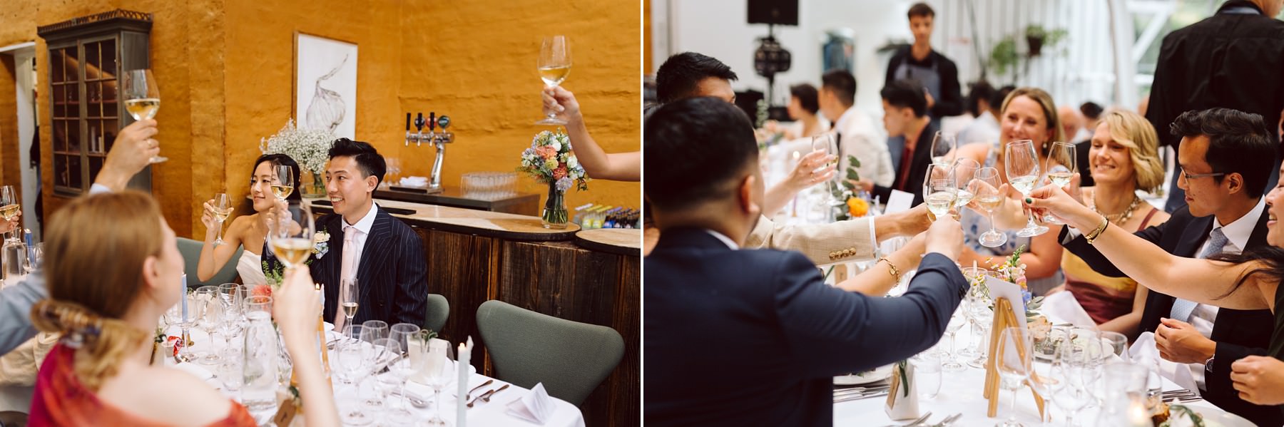 wedding dinner at Paradehuset in Copenhagen