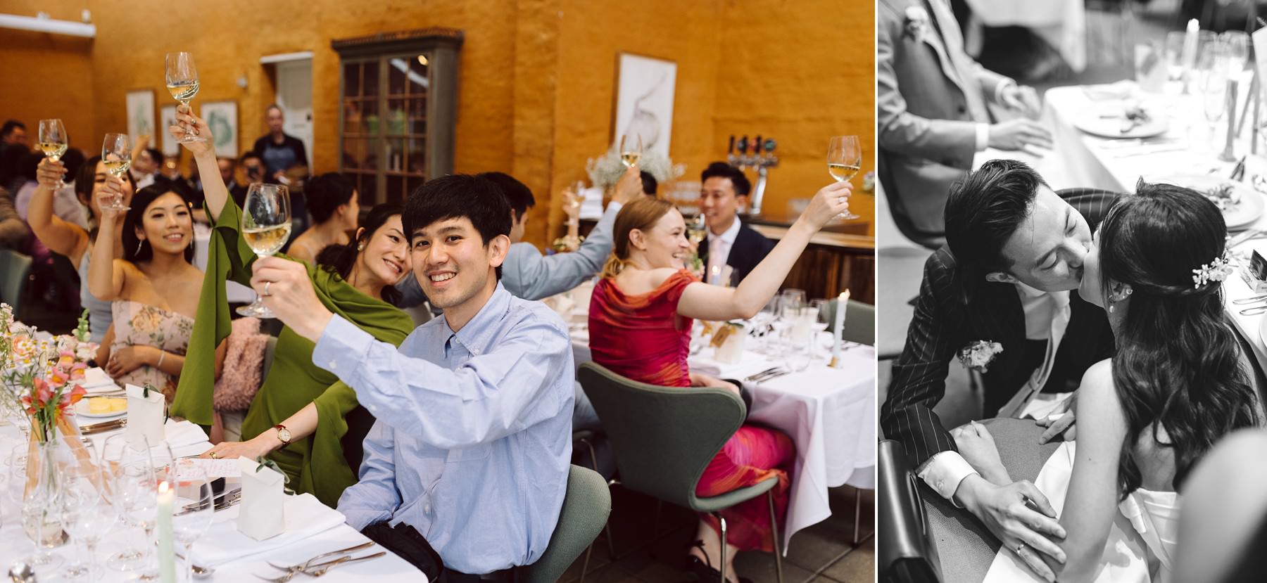 wedding dinner at Paradehuset in Copenhagen