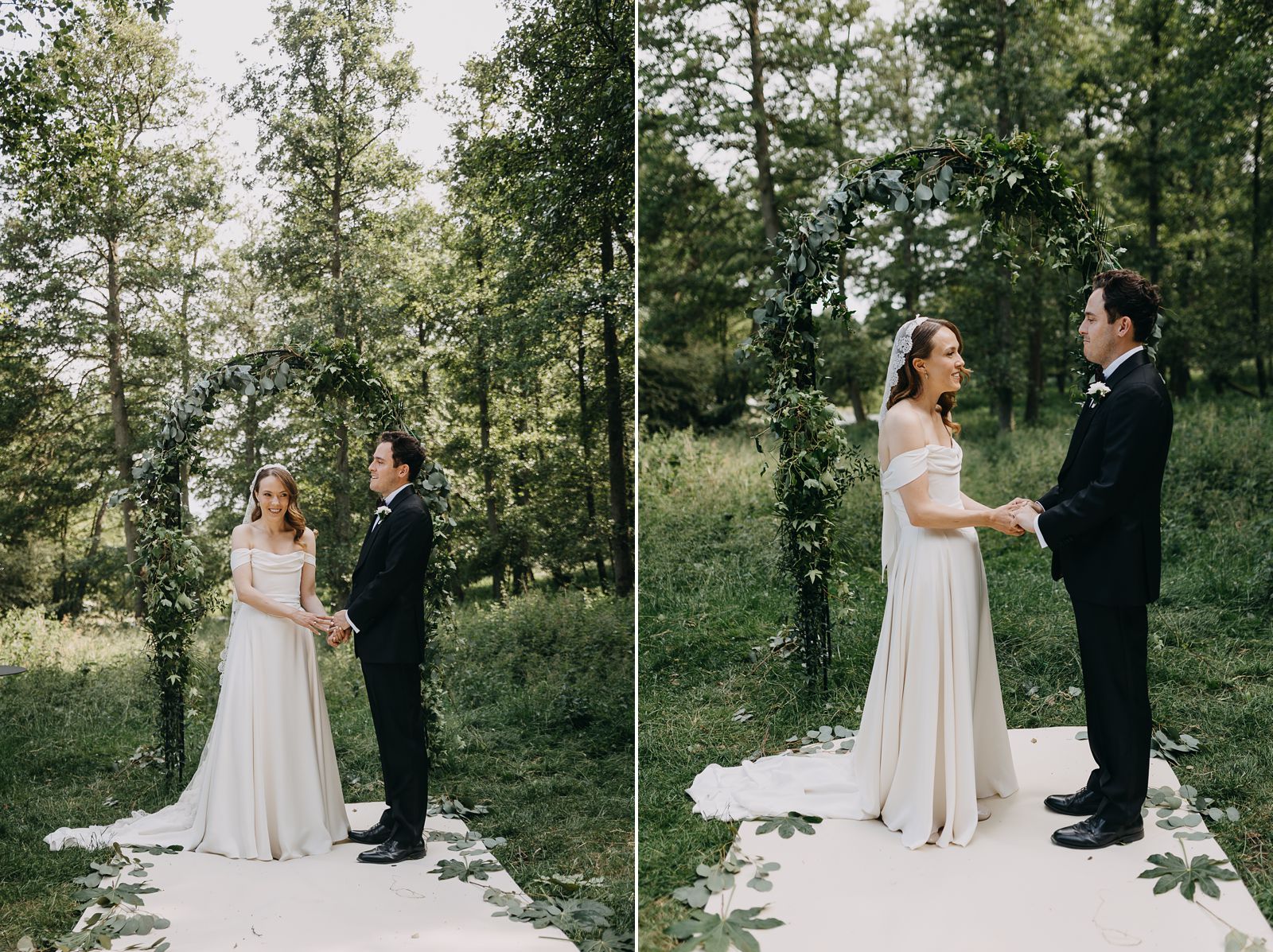 Emotional vows during an intimate outdoor wedding ceremony in Copenhagen