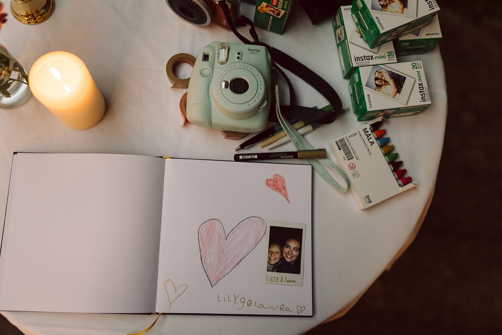guest book at a wedding in Copenhagen