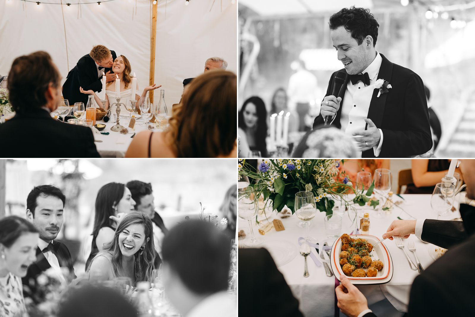Wedding dinner at Kilden i Skoven in Copenhagen
